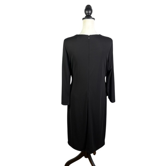 Ralph Lauren Black Label Matte Stretch Jersey Dress Size 12 Black Lined *READ - Picture 6 of 14